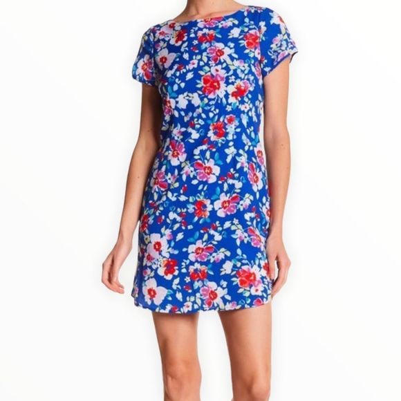 Yumi Kim Love Potion Mini Dress in Blue Floral Zippered Back size Medium - Picture 1 of 11